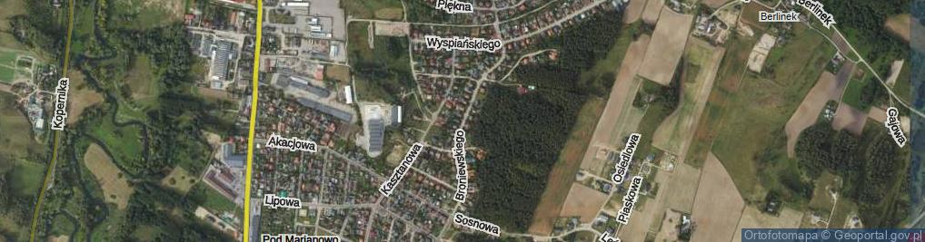 Zdjęcie satelitarne Broniewskiego ul.